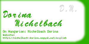 dorina michelbach business card
